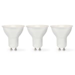 Nedis LED-lampa GU10 Spot, 4,5W, 3-pack - Transparent