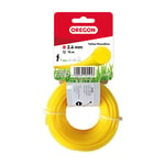 Oregon 69-362-Y Yellow Round Strimmer Line/Wire for Grass Trimmers and Brushcutters, 2.4 mm x 15 m