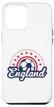 Coque pour iPhone 14 Pro Max Ballon de football Euro Star Angleterre