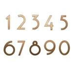 WGD Shu 1Pc Gold Brass House Numbers 0-9, Height 1.96''/5cm Retro Numeral Wall/Door Plaque, Villa Hotel Door Plates Figures，Dormitory Room Number Street Sign (Color : Number 2)
