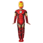 Iron Man 110/116 Cl (5-6 År) Deluxe Dräkt Och Mask Avengers