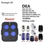 DEA Télécommande de garage compatible DEA MIO TR2 TR4 R2N TR4N GOLD 288 289 GENIE 273 Rolling Code 433MHz Ouvre-porte