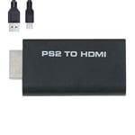 Mcbazel - Adaptateur Audio Vidéo PS2 à HDMI Convertisseur avec sortie audio 3.5mm pour téléviseur HDMI.