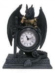 Puckator Dragon in Armour Clock, Mixed, Height 20cm