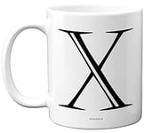 Stuff4 Personalised Alphabet Initial Mug - Letter X Mug, Gifts for Him Her, Fathers Day, Mothers Day, Birthday Gift, 11oz Ceramic Dishwasher Safe Mugs, Anniversary, Valentines, Christmas, Retirement
