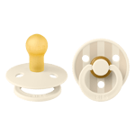 BIBS - Pacifier Studio Colour 2 Pack - Ivory/Vanilla - Size 1