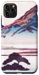 Coque pour iPhone 11 Pro Max Paysage de montagne Fuji Vintage Japanese Ukiyo-e Woodblock
