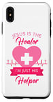 iPhone XS Max Christian Nurse Women’s Jesus The Healer Gospel Graphic RN Case