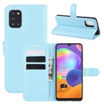 samsung Samsung A31 PU Wallet Case Light Blue