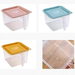 smzzz HOME GARDEN 4 PCS 1.6L Food Storage Container with Lids Large Airtight Dry Food Container Durable Cereal Storage Box Durable Clear Frosted Plastic for Keeping Food Dry