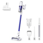 eufy Cordless Stick Vacuum Cleaner, HomeVac S11 Go Lightweight, Cordless, 120 AW Suction Power, Additional Detachable Battery, Cleans Carpet to Hard Floor