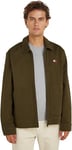 Tommy Jeans Men Jacket for Transition Weather, Green (Drab Olive Green), S