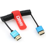 Cable spiral¿¿ tress¿¿ 8K HDMI vers HDMI 2.1 ultra haut d¿¿bit pour Sony A7III A7s3 A7RV FX6, Z Cam E2 S6