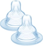 MAM Teats Size 1, Suitable for Newborns, Slow Flow Skinsoft Silicone Teats for B