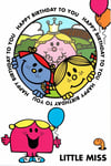 BIRTHDAY Card From The Mr Men and LITTLE MISS collection, Sunshine, princess etc