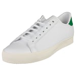 adidas Rod Laver Vin Mens White Green Casual Trainers - 5 UK