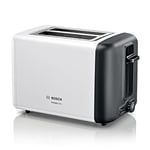 Bosch TAT3P421GB DesignLine Toaster, Stainless Steel, 970 W, White
