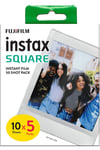 PACK FILMS INSTANTANE INSTAX SQUARE 5X10 VUES BLANC