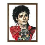 Wee Blue Coo Wayne Maguire Tattooed Thriller Michael Jackson Inked Ikon Large Framed Art Print Poster Wall Decor 18x24 inch
