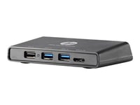 HP 3001pr USB 3.0 Port Replicator - Station d'accueil - USB - VGA, HDMI - GigE - Europe - pour ZBook 14u G5, 15u G2, 15u G3, 15u G4, 15u G5, 17 G3, 17 G4, Studio G5, Studio x360 G5