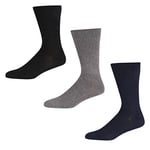 DKNY Men's Mercer Men s socks, Black/Navy/Grey, 20 UK