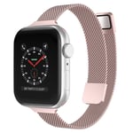 Armband Slim Milanese Apple Watch 42/44/45/49mm Rose gold