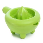 ECO Plastic Fruit Squeezer/Citrus Juicer, 13cm x 7.5 cm, 375ml (Green)