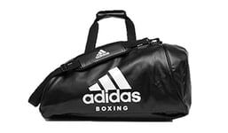 Adidas Sports Backpack, Duffel, Gym Bag, Rucksack, Workout, Boxing bag, black/white PU 2 In 1 Holdall Bag