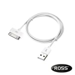 30 Pin Cable USB Data Sync Charger Charging Lead Apple iPhone iPad iPod - Ross