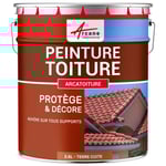 Peinture toiture tuile ciment terre cuite Terre cuite - RAL 8023 2.5 L