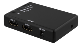 DELTACO – HDMI-jakaja, 1 HDMI-tulo, 4 HDMI-lähtöä, 6,75Gbit/s, musta (HDMI-7051)