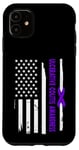 Coque pour iPhone 11 Design drapeau américain sensibilisation à la colite ulcéreuse USA