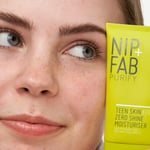 Nip + Fab Teen Skin Fix Zero Shine Face Moisturizer  Cream for Oil Control Preve