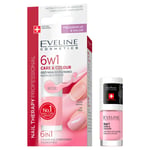 Eveline Cosmetics 6in1 CareColour nagelbalsam ger färg Rose 5ml (P1)