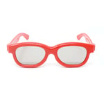 3 x Passive 3D Red Kids Childrens Glasses for Passive TVs Cinema Projectors