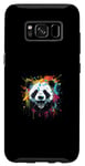 Coque pour Galaxy S8 Portrait de panda - Œuvre d'art pop art