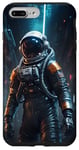 Coque pour iPhone 7 Plus/8 Plus Cyberpunk Astronaute Aesthetic Espace Motif Imprimé