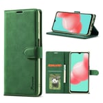 Samsung Galaxy A32 5G - FORWENW Läder Fodral - Grön Green Grön