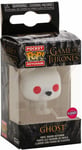 Pop! Pocket Game of Thrones Ghost Flocked Keychain (Special Edition)