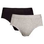 Life Wear Bamboo Brief Kalsong Bambu Svart/Grå 2-Pack L