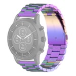Beilaishi 22mm Steel Wrist Strap Watch Band for Fossil Hybrid Smartwatch HR, Male Gen 4 Explorist HR/Male Sport(Black) replacement watchbands (Color : Colour)