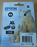 GENUINE EPSON 26XL Photo Black T2631 cartridge ORIGINAL POLAR BEAR - 04/2021