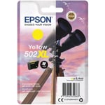 EPSON 502 XL gul bläckpatron - kikare (C13T02W44020)
