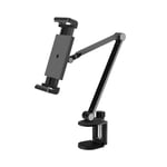 ThingyClub Tablet Stand Holder Mount, Rotate 360 Degrees of Flexible, Height and Angle Adjustable, Aluminium Alloy Long Arm Compatible with 4.5-13 Mobile Phone and Tablet, iPhone, iPad (Black)