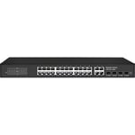 Switch 24-portar 10/100/1000 Uplink 4-portar Gigabit LA-SW-G0424-S