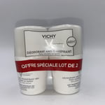 Vichy 48H AntiPerspirant Deodorant Sensitive or Waxed Skins Roll-on 2x50ml. C14
