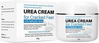 Hocossy Urea Cream for Cracked Feet with 2% Salicylic Acid and Glycerin Foot Cre