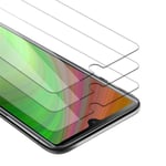 3x Härdat glas skydd för Sony Xperia L4, hög transparens, härdat glas Vit