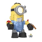 Fisher-Price Imaginext Minions coffret Robot-Minion 2-en-1 avec lance-projectile banane et une micro-figurine Stuart incluse, jouet pour enfant de 3 à 8 ans, GNY91