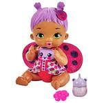 Mattel My Garden Baby | Feed and Change Ladybug Baby Doll with Accessories like a Reusable Diaper, Bottle, and More | Kid Toys, HMX28